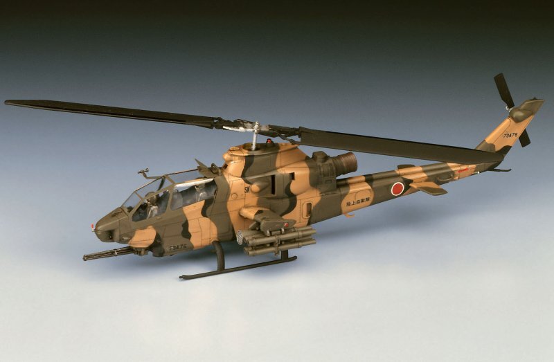 Hasegawa E4 1/72 Scale Model Attack Helicopter Kit JGSDF AH