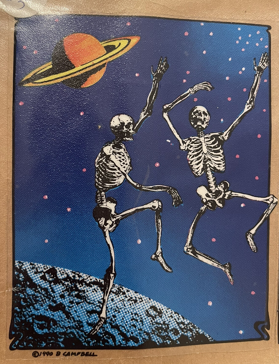 90s USA製 Grateful Dead Dancing Skeleton Grateful Dead Dancing Skeleton Metal Art – Mountain Metal Arts