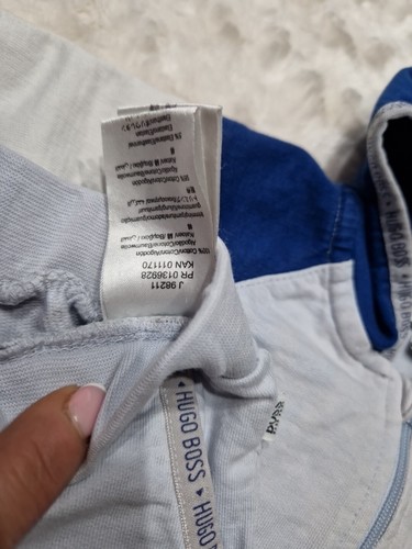 Hugo Boss Conjunto de Chándal Conjunto Joggers Bebé Niño 6 Meses Auténtico - Imagen 9 de 9
