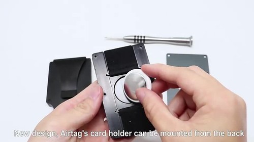 Men's Metal Wallet Slim Wallet with Money Clip, Bank Card Credit Card Holder - Video 1 of 1