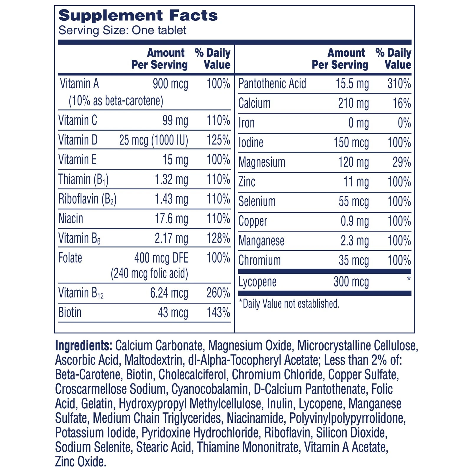 One A Day Men's Multivitamin, 300 Tablets - Picture 3 of 5