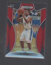 JUSTIN WRIGHT-FOREMAN  2019-20 PANINI PRIZM DRAFT PICKS RED PRIZMS ROOKIE  #55