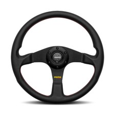 Momo Tuner Steering Wheel 320mm Black New Logo - Vtunerblk32r