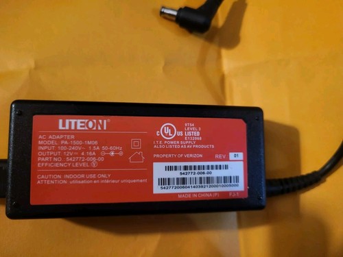 Liteon 12V 4.16A AC Adapter – Model PA-1500-5AR2 / 542772-0011, 5.5mm Plug | Universal Power Supply Replacement
