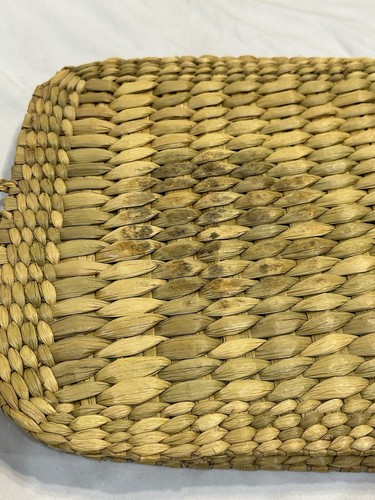 Woven Placemats Set Natural Straw Wicker Rattan Boho Farmhouse MCM Decoration - Picture 9 of 11