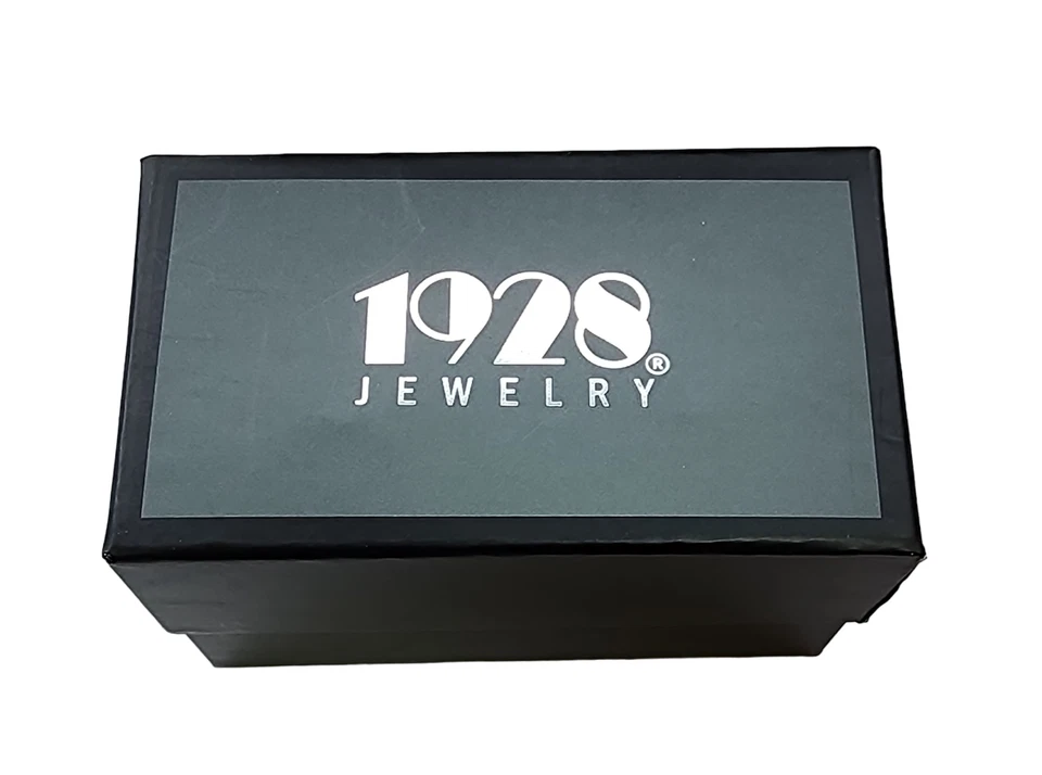 Gemelos Victorian High Society de cristal simulado tono plateado sin usar, en caja Foto 3 de 3