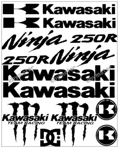 Motorcycle Emblem Decals for Kawasaki 250R Bike Racing Reflective Badge Stickers - Bild 3 von 8