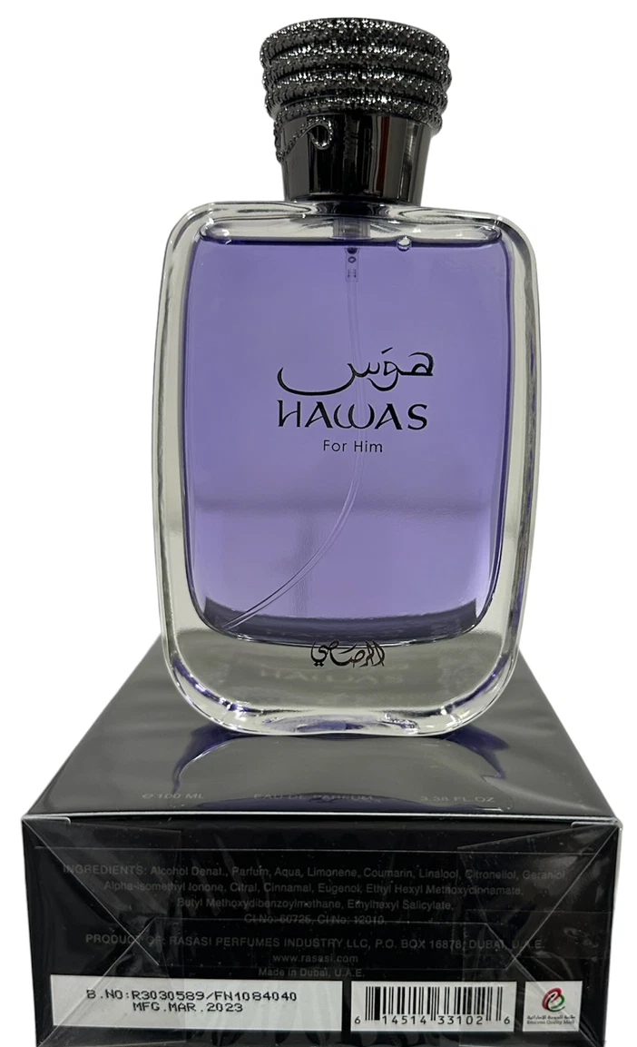 perfume rasasi hawas hombre edp 100 ml