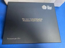 Royal Mint 2017 UK Premium Proof Coin Set 13 Coins and Medal ,Box,COA & Outer