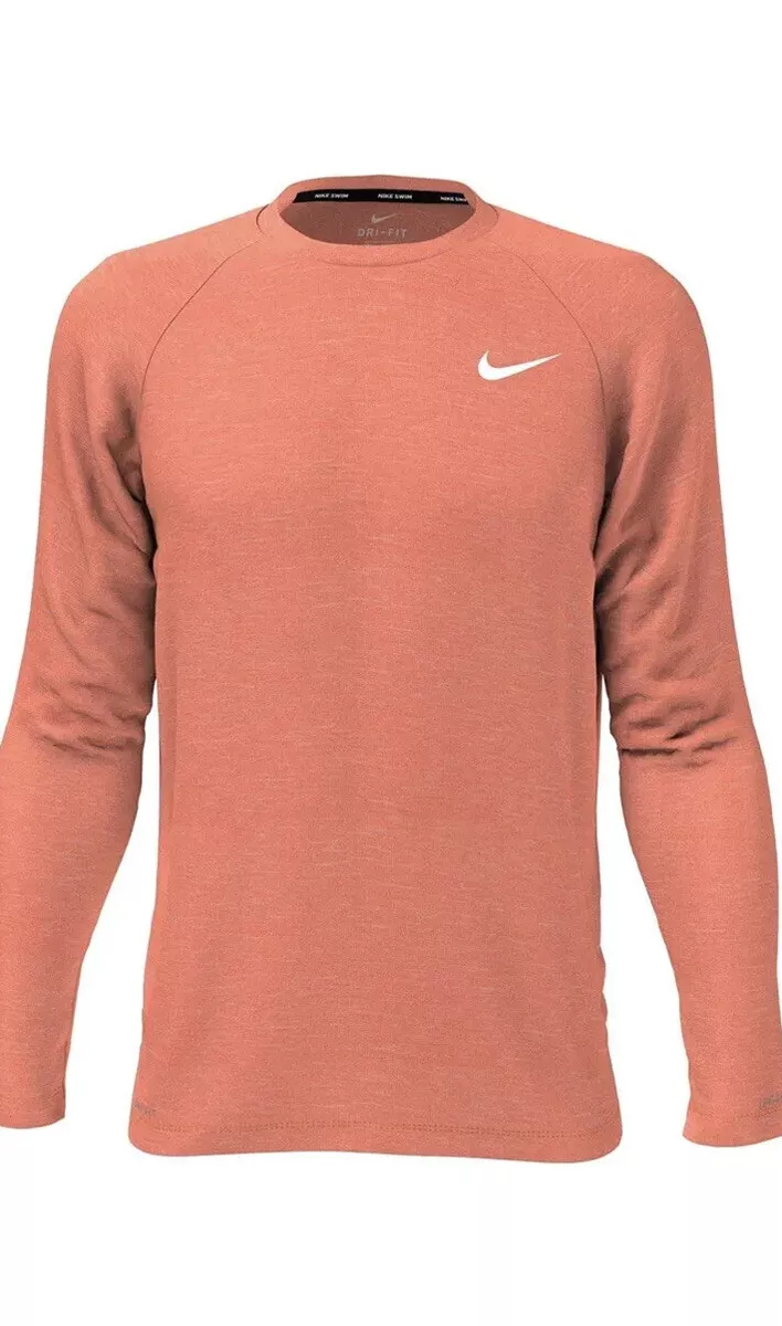 nike men's element crew running long sleeve tee