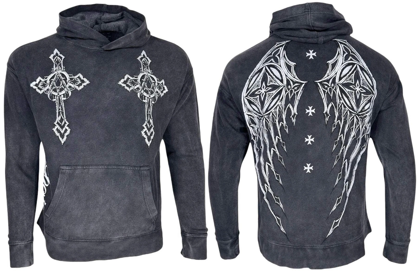 Archaic By Affliction Unisex Oversized Boxy Pullover Hoodie Stone Ranger
Opens in a new window or ta
