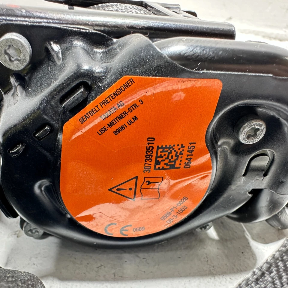 CINTURÓN DE SEGURIDAD TRASERO IZQUIERDO O DERECHO AUDI A6 S6 RETRACTOR NEGRO 2013-2018 OEM Foto 4 de 4