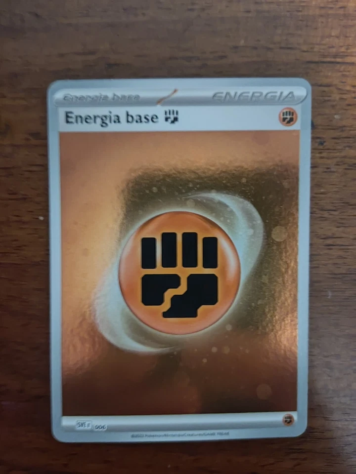 Carte Pokémon - Energia Base Lotta SVE 006 Holo Ita Scarlatto E Violetto  - Immagine 3 di 4