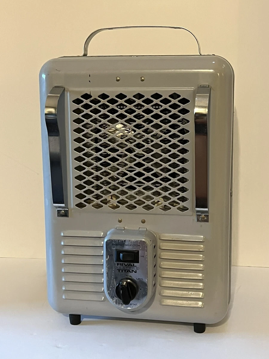 Vintage TITAN Portable Metal Electric Space Heater 1300W 1500W Working  Condition | eBay