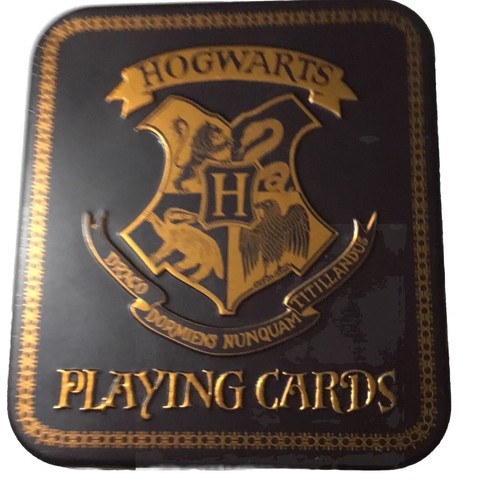 Harry Potter Hogwarts Playing Cards In A Collectible Tin Case 