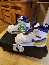 Nike Air Jordan Legacy 312 TD Lakers Baby Toddler Sneaker Shoe Size 4C AT4055157