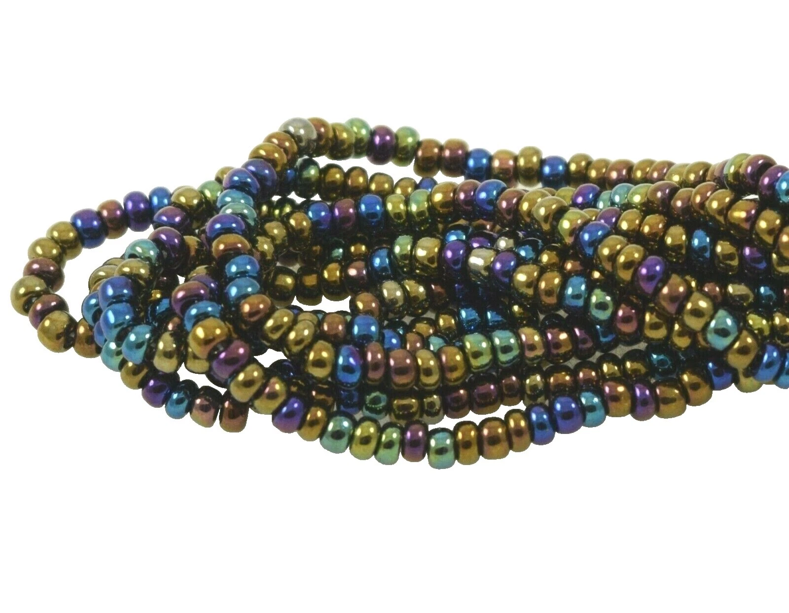 Glass Rocaille Metallic Jewelry Making Beads