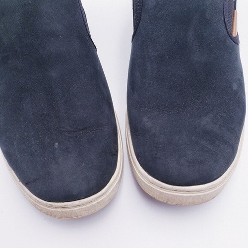 Olukai Pehuea Heu Genuine Shearling Slip-On Sneaker Black Leather Size 9 - Picture 7 of 11