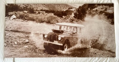 Super RARE Land Rover Range Rover Genuine Dealership Showroom Art - 29 x 59in