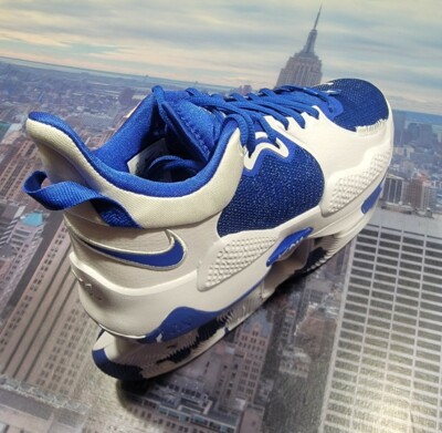 Nike PG 5 Paul George 5 TB Game Royal/White Mens Size 8 DA7758 400