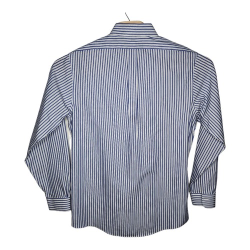 Brooks Brothers The Original Polo Shirt Blue Striped Mens 16-35 Dress Shirt - Picture 2 of 12