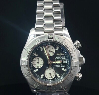 Breitling Superocean Men's Black Watch - A13340