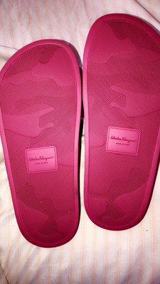 salvatore ferragamo pink slides