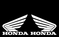 2x HONDA WINGS VINYL DECALS Custom Sticker Racing Car ATV MX Truck Motorcycle