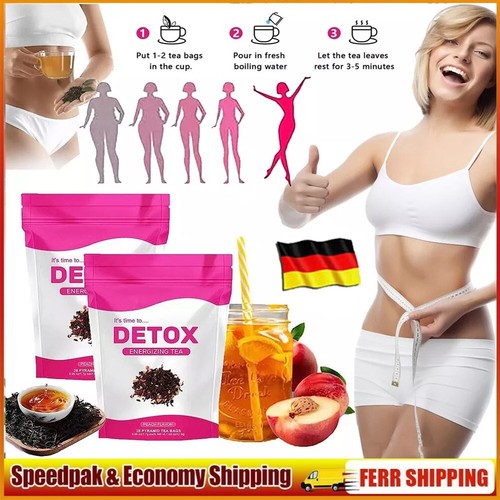 5x Lulutox Tee Gewichtsverlust,hilft Blähungen zureduzieren,Detox Energizing Tee