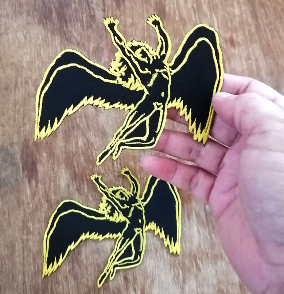 Led Zeppelin Hard rock Winged Man logo Symbol Embroidered Ironon Sew