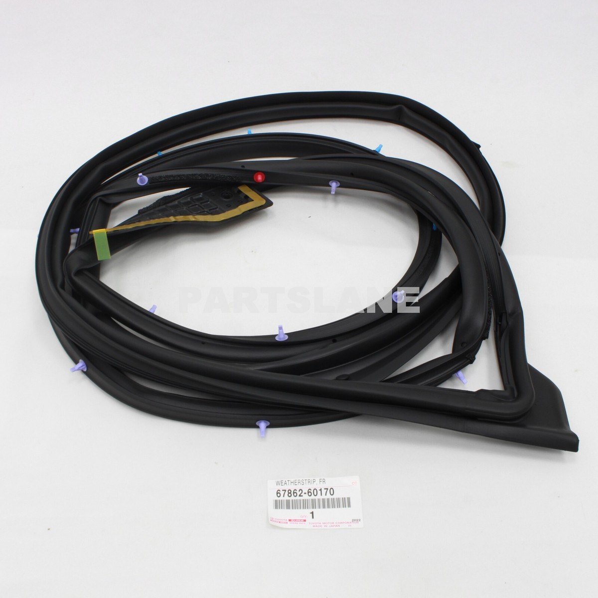 し Toyota Genuine OEM 67862-60170 Weatherstrip Front Door LH
