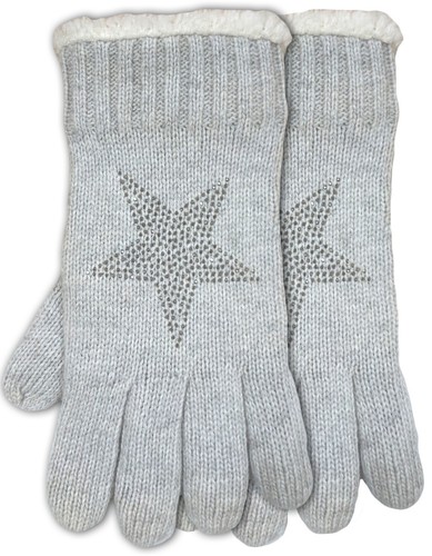 Oneshlee Fausthandschuhe Damen - Warme Strickhandschuhe Mit Fleece-Futter Für Winter