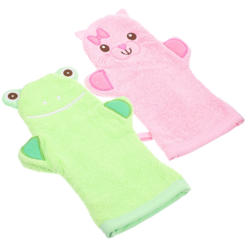 3 PCS Skin Cleaning Supplies Girls Glove Baby Wash Mitt Bath Gloves eBay