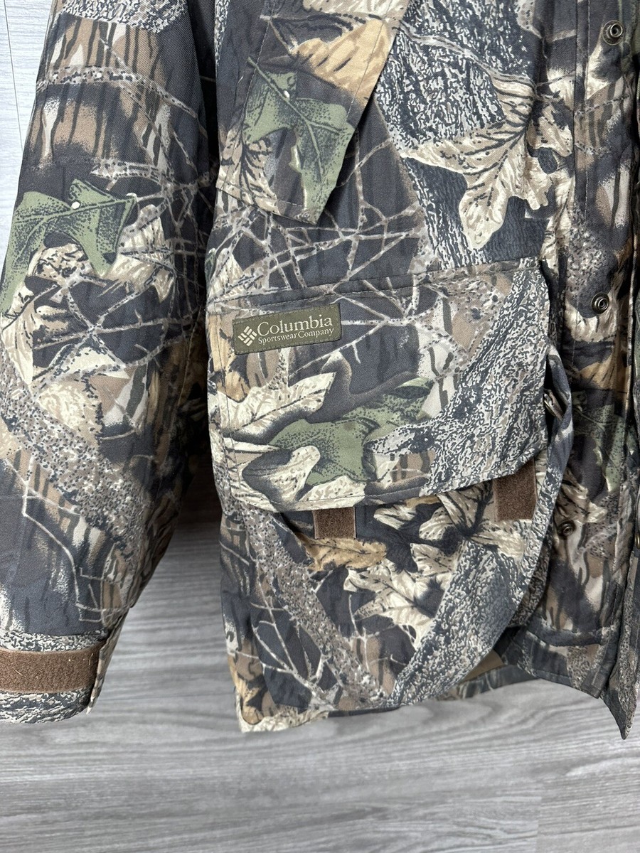 Columbia 3 in 1 Hunting Camo Shell Bomber Jacket Hooded Men Large