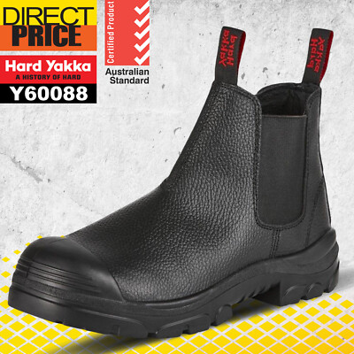 Hard Yakka Hard Yakka Work Boots Elastic Side Black Grit Y60088