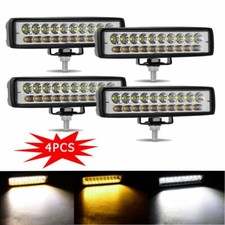 4x 6inch 18w Led Work Light Bar 4wd Offroad Flood Pods Fog Atv Suv Driving Lamp