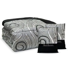 Trapunta Piumone Matrimoniale Renato Balestra Luana +2 Cuscini Grigio Argento