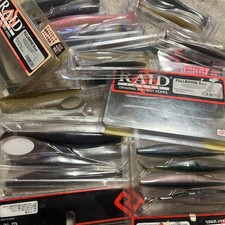 Raid Japan Full Swing & Fantastic Soft Lures Set, 3.5-5.8 inches, Used