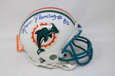 Larry Little Marv Fleming Miami Dolphins Mini Helmet Signed PSA/DNA St ID:453038