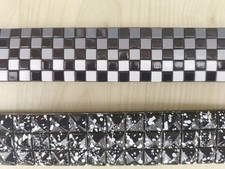 2 Lowlife Dub Studded Leather Belts Black and White Men's Small 