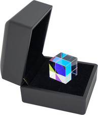 Dichroic X-Cube Prism RGB Dispersion Prism for Physics and Decoration with Stora