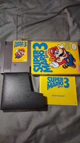 K25i14311 SUPER MARIO BROS 3 W/ BOX & INSTRUCTIONS 1990 NES NINTENDO ORIGINAL 2B