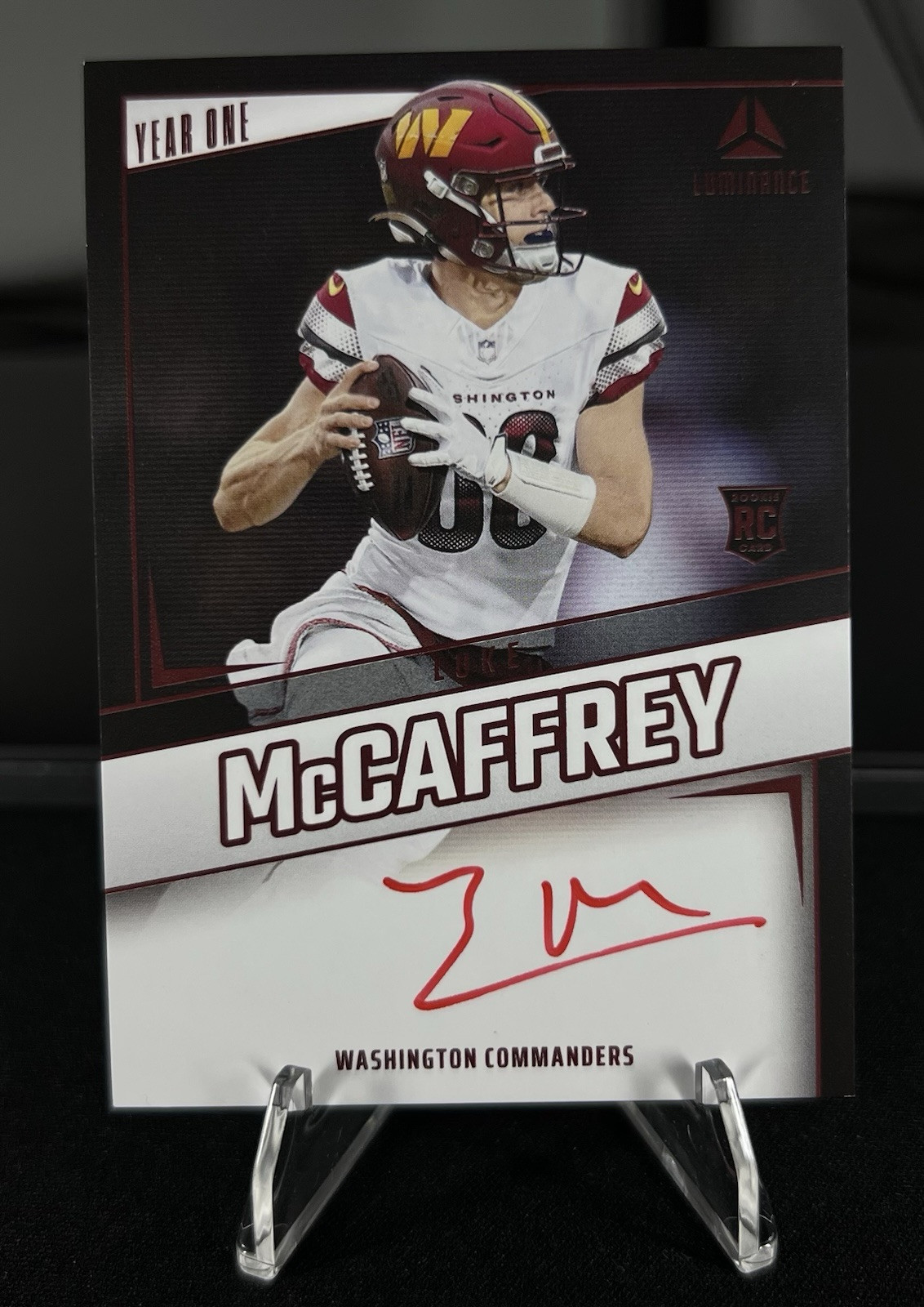2024 Panini Luminance - Year One Signatures Red SP Luke McCaffrey
