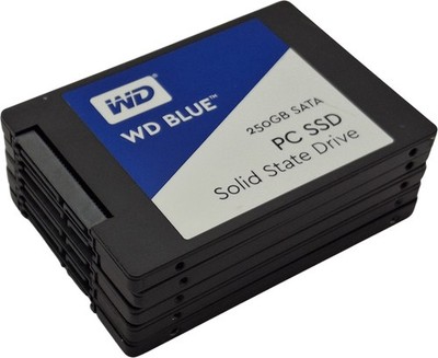 5x Western Digital WD Blue verschiedene Modelle 250GB Sata 2,5'' SSD 90-99% Health