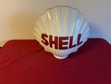 VINTAGE 1930s-1940s SHELL GASOLINE PUMP GLOBE MILK , PERFECT CONDITION