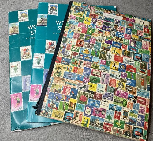 Stamp Collection Across Three Albums All Incomplete Please See Images