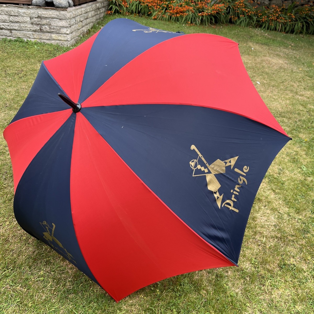Pringle Umbrella golf brolly blue and red used please read