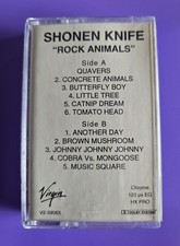 Shonen Knife  - Rock Animals Advance Cassette Promo 1994 US Virgin Records