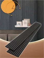 Wood Slat Acoustic Panels for Wall and Ceiling | 3D Slat Wood Panels| Decorative