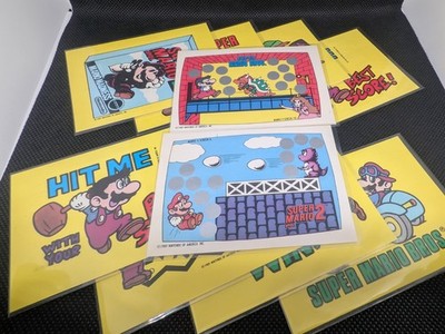 Vintage Nintendo Super Mario Bros Trading Cards Lot   Mario Madness, Zelda! 